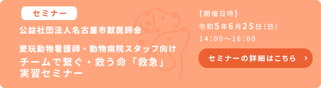 名古屋市獣医師会学術WEBセミナー メインテーマ「発熱」