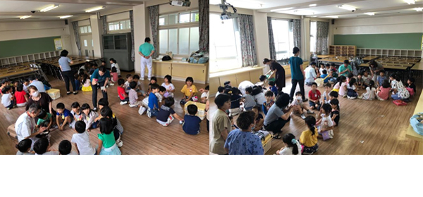日吉小学校１年生「動物ふれあい教室」開催